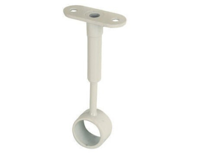 Support Milieu diamètre 19mm Réglable Acier Blanc Sb1 CQ-14048-1 NORAIL
