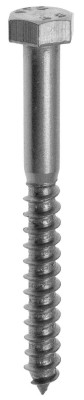 Tirefond Inox A2  8 x 40 mm 5 Pièces 532427 NORAIL