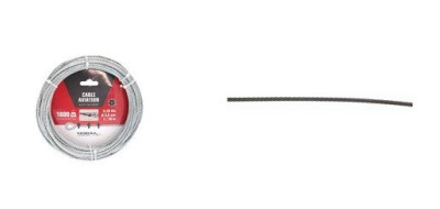 Câble d'aviation Galva diamètre 5mm pour levage Courant 10m 430661 NORAIL