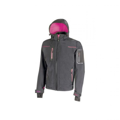 Veste de travail Softshell Space Lady Taille L gris/rose UGROUP