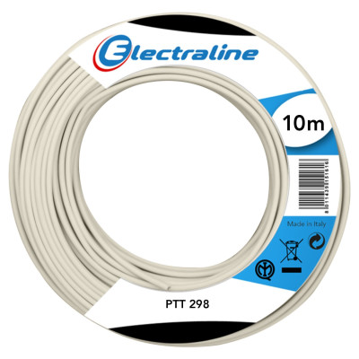 Câble PTT 298 Ivoire 10m 60131055E ELECTRALINE CBB