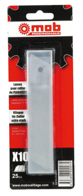 10 Lames Rechange Cutter 25x0.7mm 6245250001 MOB OUTILLAGE