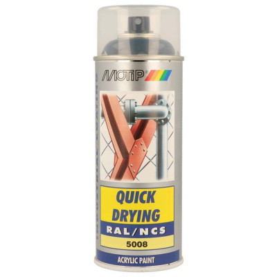 Peinture Aérosol 400ml Ral 5008 Bleu Gris Brillant 7168 EUROPEAN AEROSOLS