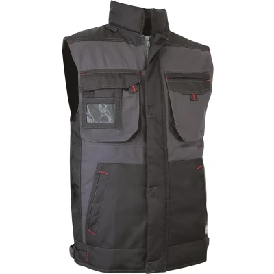 Gilet Matelassé Sable Gris Nuit/Noir Taille 3 2058-3 LEBEURRE               