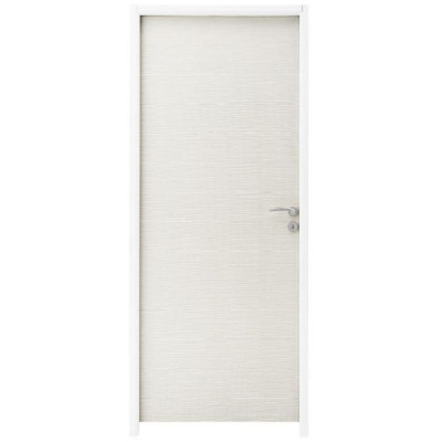 Bloc-porte prépeint Onde droite poussant huisserie 90mm 204x73cm