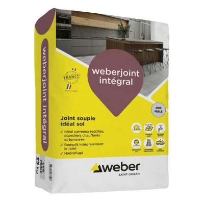 Weber Joint Intégral Gris Béton 25Kg WEBER