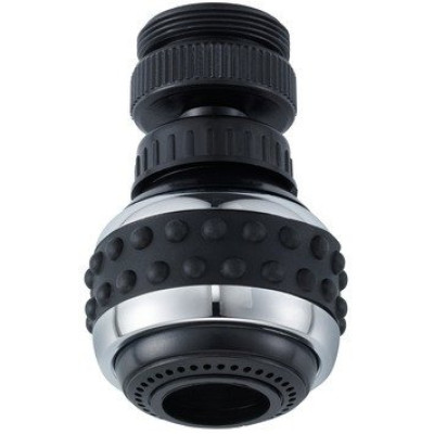 AERATEUR DOUCHETTE DE CUISINE ECONOME NOIR/CHROME M22x1/24x1 NEOPERL