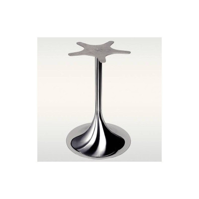 Pied tulipe chromé réglable H70-110 cm diamètre 60 mm