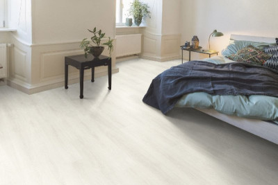 Revêtement sol stratifié Home 2 Chêne Toscolano blanc 1.995m2