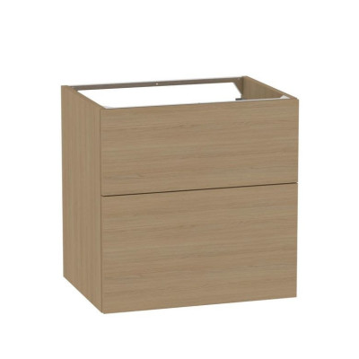 Meuble sous-vasque Phoenix pour poignée Sable-Sable 2 tiroirs 90x60x46cm