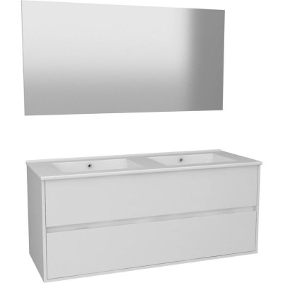 Sous Vasque + miroir Nika blanc L.120 cm