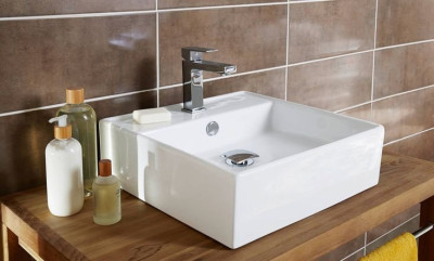 Vasque Kube Blanche Porcelaine à Poser