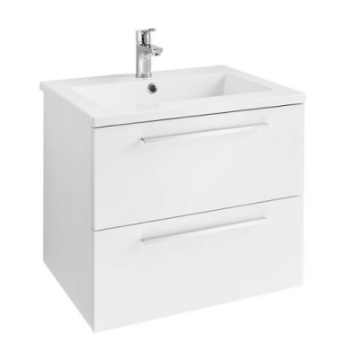 Sous-vasque Fokus 2 Blanc 2 Tiroirs Largeur 80 cm