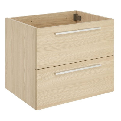 Sous-vasque Fokus 2 Bois Clair 2 Tiroirs largeur 80 cm