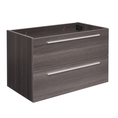 Sous-vasque Fokus 2 Bois Fonce 2 Tiroirs Largeur 80 cm