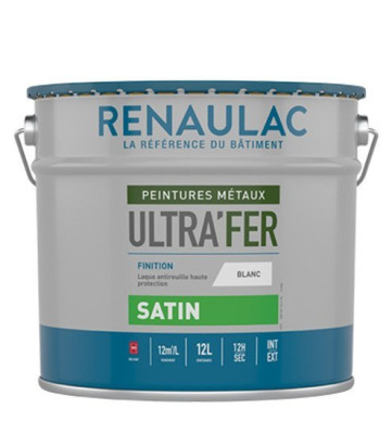 Peinture Ultra'Fer Satin Blanc 4 l