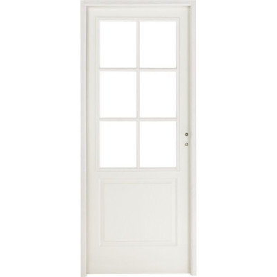 Bloc-porte Postforme Droite Veine huisserie 72 mm  à recouvrement  gauche 204 x 83 cm
