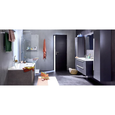 Meuble sous-vasque Fokus 2 Gris Anthracite 2 Tiroirs largeur 120cm