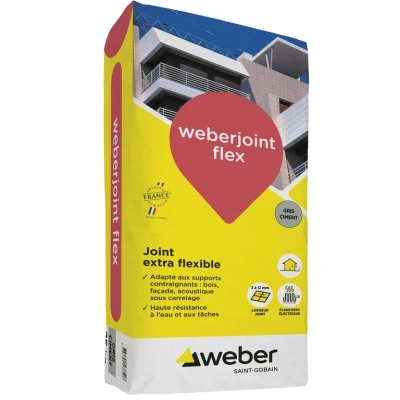 Joint carrelage Weber Joint Flex Gris 5 Kg