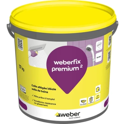 Colle en pate pour carrelage Weber Fix Premium 17Kg