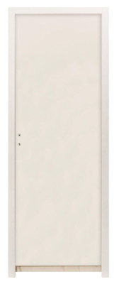 Bloc-porte prépeint avec clés poussant droit huisserie 72 204 x 73 cm