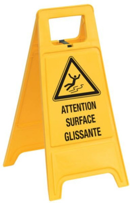 Chevalet "attention surface glissante" TALIA