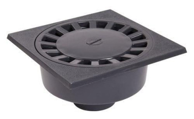 Siphon de cour à emboîture extérieure verticale PVC diamètre 75-63/90 longueur 200mm USC756 NICOLL