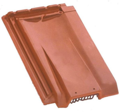 Tuile de ventilation H 10 (section avec grille = 50 cm²) 203.20 Rouge EDILIANS