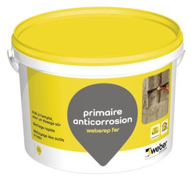 Primaire anticorrosion des armatures weberep fer - seau de 2 kg WEBER