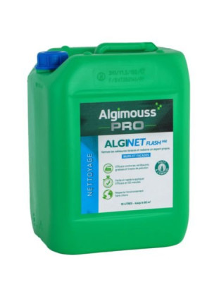 Nettoyant Alginet Flash PAE pour mur et façade bidon de 10 l ALGIMOUSS