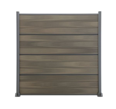 Lame écran Atmosphère - bois composite - gris sauvage - 21x150x1793 mm SILVADEC