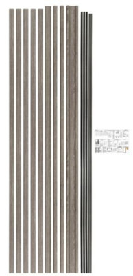Kit habillage + couvre-joint pour châssis à galandage - décor chêne gris galet structuré  MENUISERIES D'OLT 