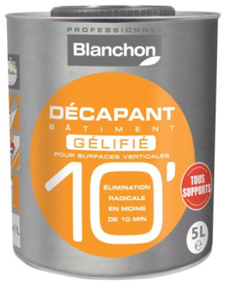 Décapant Bâtiment Gélifié 10 mn bidon de 5 l BLANCHON 