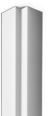 Profil d'angle intérieur aluminium laqué pour bardage Cedral Click C07 blanc craie longueur 3 m