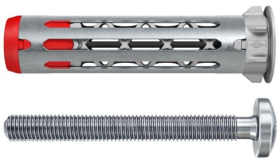 Cheville bi-matière pour corps creux DuoHM 5x55 avec vis TX - Boite de 25 Réf. 572924 FISCHER