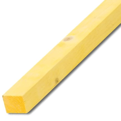 Liteau 18X60 mm de 4,00 ml traité jaune JURASCIAGES SCIERIE BERTIN 