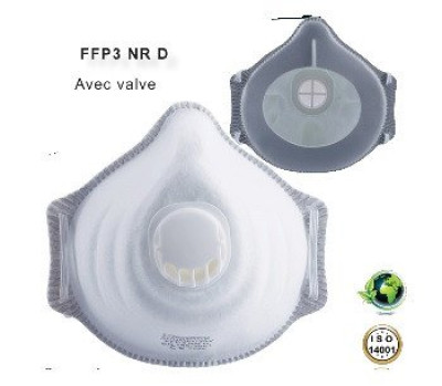 Boite De 10 Masques Usage Unique Ffp3 AUUMEC30V SINGER FRERES