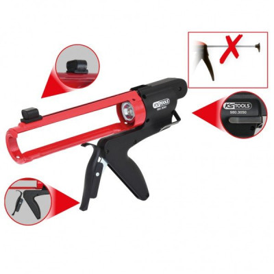 Pistolet à Cartouche sans Tige De Poussée 310 ml 980.3050	KS TOOLS