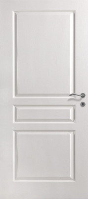 Porte alvéolaire prépeint Villa Caisson rive droite rainuré et mortaise 73 cm KEYOR