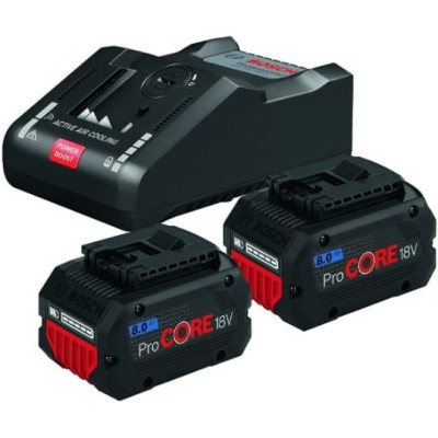 Starter Set Procore18V 2x8.0Ah + Gal 18V-160C 1600A016GP BOSCH ROBERT