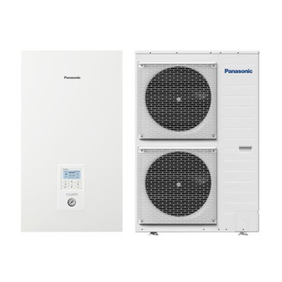 Pompe à chaleur AIR-EAU Chauffage Unité Intérieur 9Kw + Unité Extérieur 9Kw monophase - PANASONIC