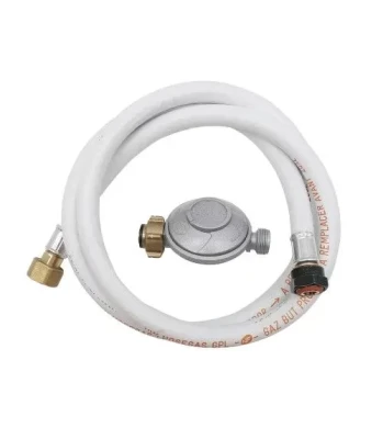 TUYAU FLEXIBLE GAZ BUTANE 1,50 m + DETENDEUR DIPRA