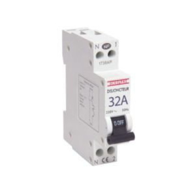 Disjoncteur 32A Ph+N 707062 DEBFLEX