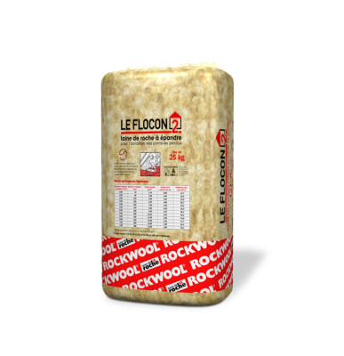 Panneau laine roche Flocon 2 Epandage Manuel sac 25 Kg ROCKWOOL