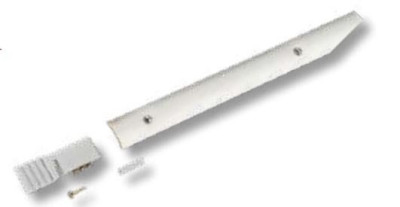 Barre de seuil inox vis + cheville 730 mm 737073 MARQUARDT        