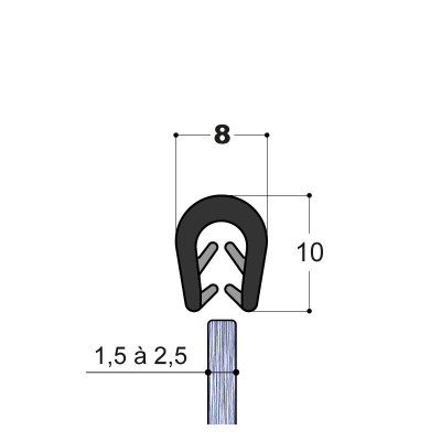 PROFIL JOINT BORD BT20 TOLE SIMPLE JOINT DUAL