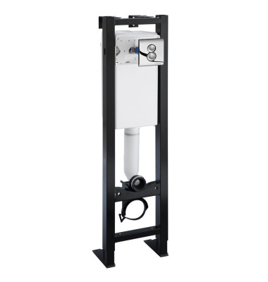 Bâti-support autoportant chasse réservoir avec commande double volume pneumatique PRESTO