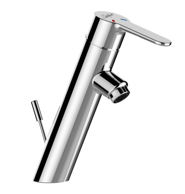 Robinet mitigeur de lavabo avec manette pleine et vidage PRESTO