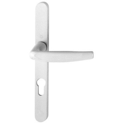 POIGNEE BLANC 9016 ATLANTA COL COURT PORTE FENETRE PVC A CLE HOPPE
