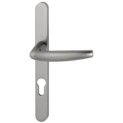 POIGNEE ATLANTA ASPECT ALU BLANC COL COURT PORTE FENETRE PVC A CLE HOPPE
